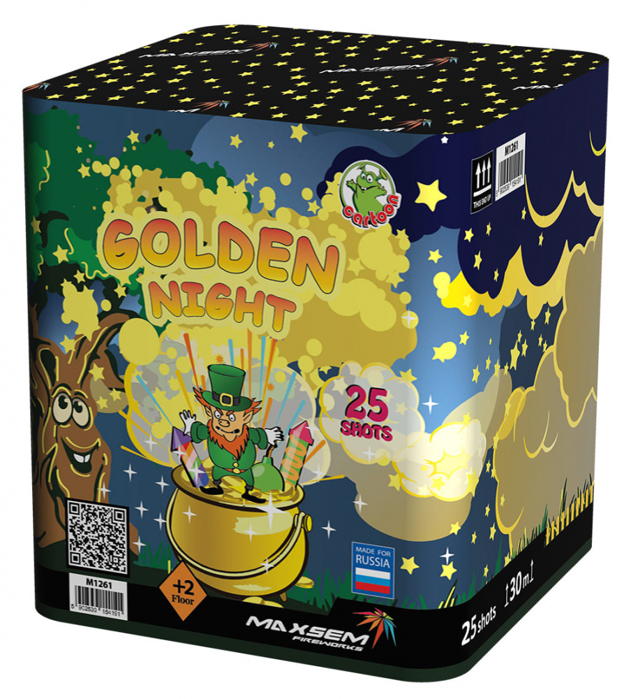 M1261 Батареи салютов GOLDEN NIGHT 30мм/25выст. (4/1)
