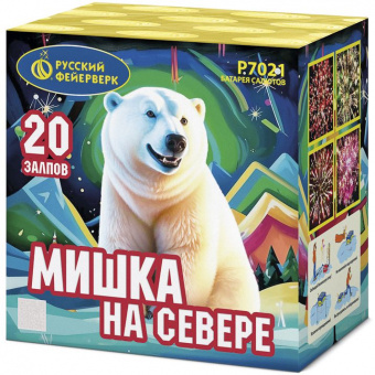 Батарея салютов Мишка на севере (0,7"х 20) * 1/12/1