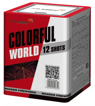 GW218-94, Батареи салютов COLORFULL WORLD RED "